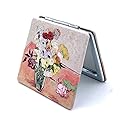 Aeisage Small Purse Mirror Van Gogh Japanese Vase with Roses and Anemones Mirror Floral Compact Mirror Bridesmaid Mirrors for Wedding