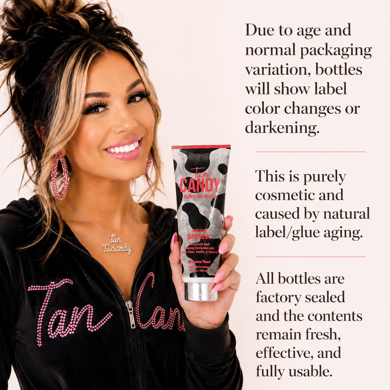 Tan Candy dulce de leche Natural Bronzer Supre Tan, Brown