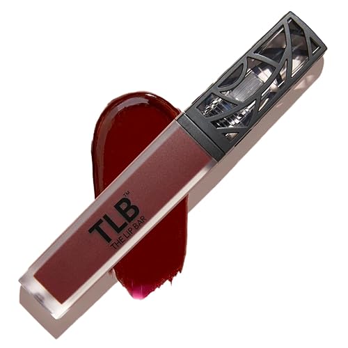 The Lip Bar - Nonstop Liquid Matte Lipstick, Rebel (Deep Burgundy) - High Pigment - One Swipe - Long Lasting - Jojoba Oil, Vitamin E - Vegan, Gluten