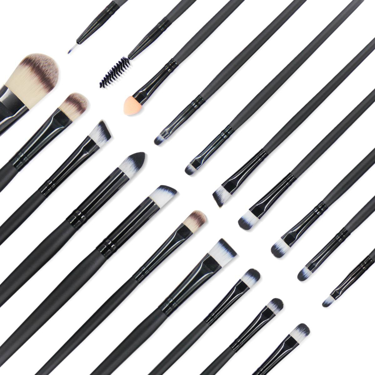 EmaxDesign 20 Pieces Makeup Brush Set Professional Face Eye Shadow Eyeliner Foundation Blush Lip Makeup Brushes Powder Liquid Cream Cosmetics Blending