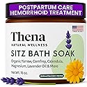 Best Organic Sitz Bath Soak Postpartum Care and Post Partum Essentials, Natural Hemorrhoid Treatment for Women & Moms with Epsom Dead Sea Salt Witch