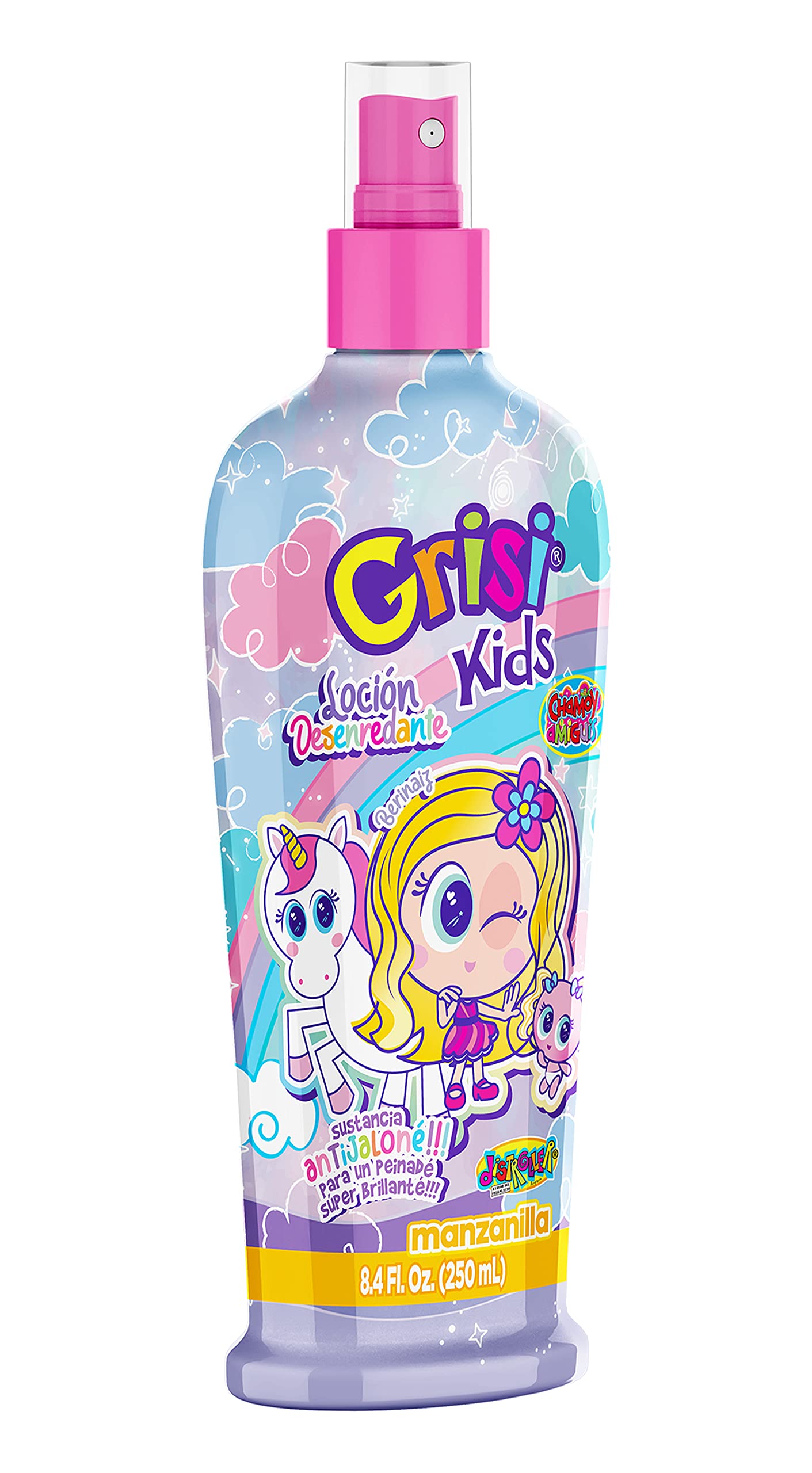 Grisi Kids Manzanilli Detangler Strawberry Fresa, 8.4 Ounce, (EX8011)