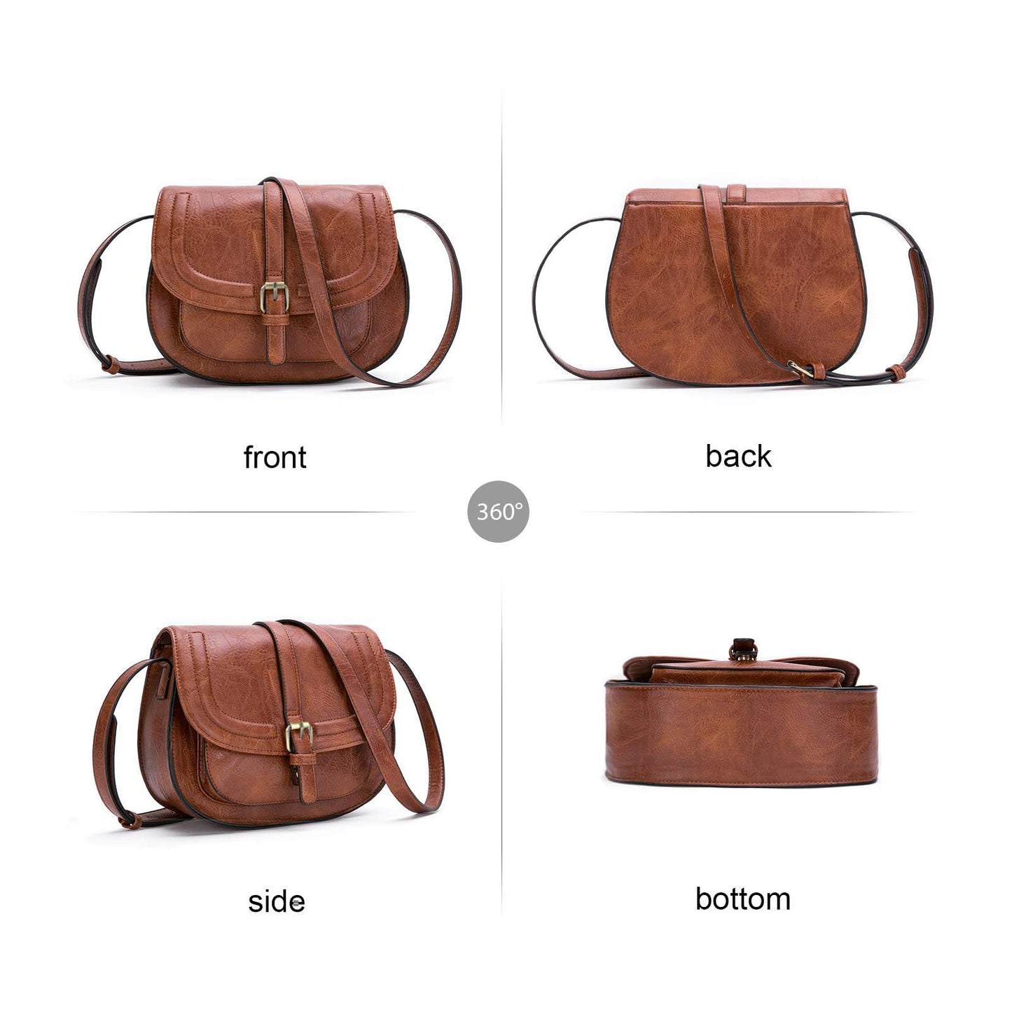 AFKOMST Crossbody Bags for Women,Small Saddle Purse and Boho Cross Body Handbags