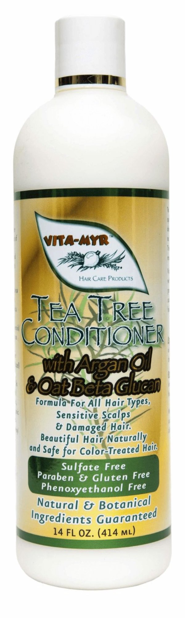 Vitamyr Tea Tree Hair Care Set 16 Oz Natural Shampoo & 16 Oz Natural Conditioner Botanical Ingredients Vegan & Gluten Free Safe & Effective for all