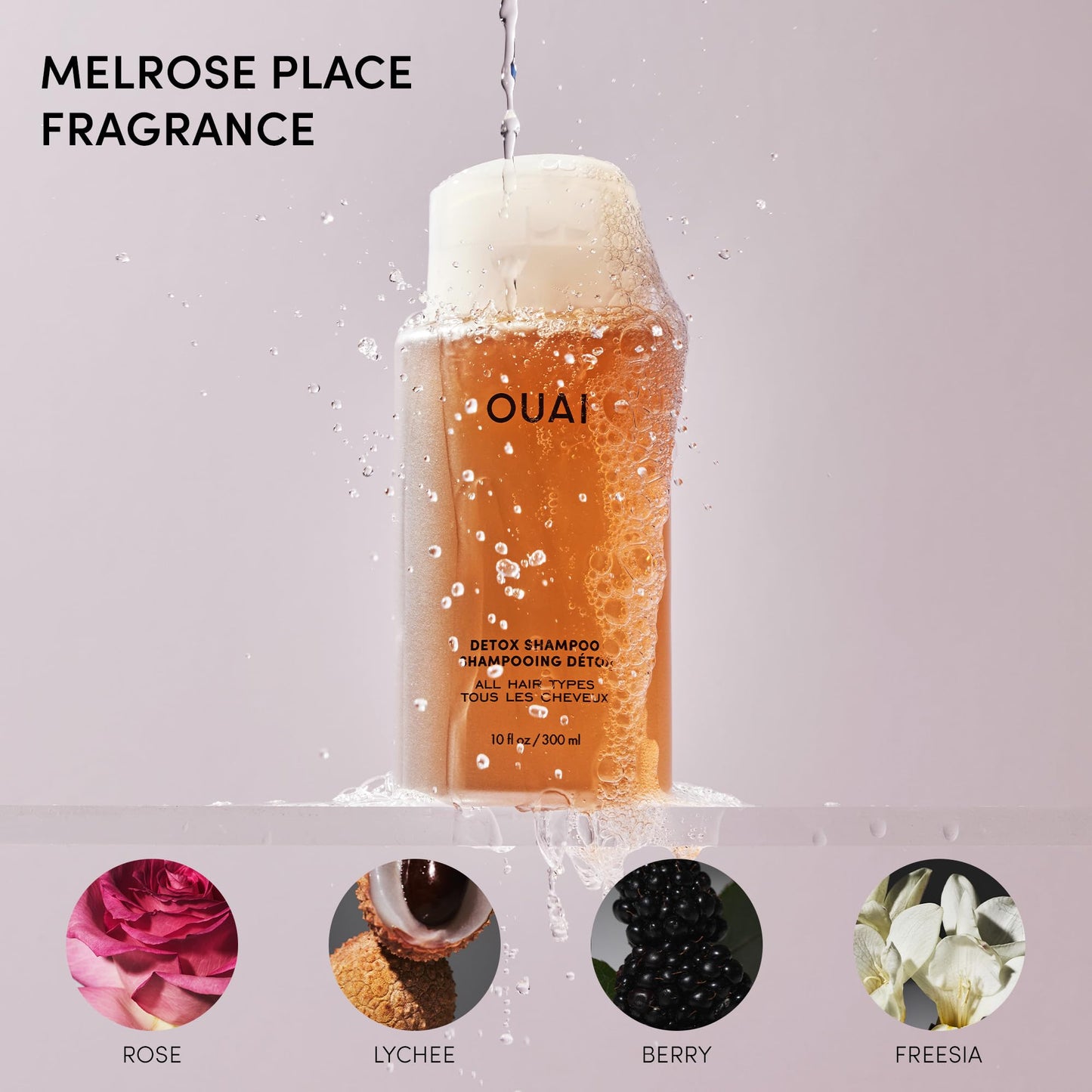 OUAI Detox Shampoo - Clarifying Shampoo for Build Up, Dirt, Oil, Product and Hard Water - Apple Cider Vinegar & Keratin for Clean, Refreshed Hair Beauty and Personal Care OUAI