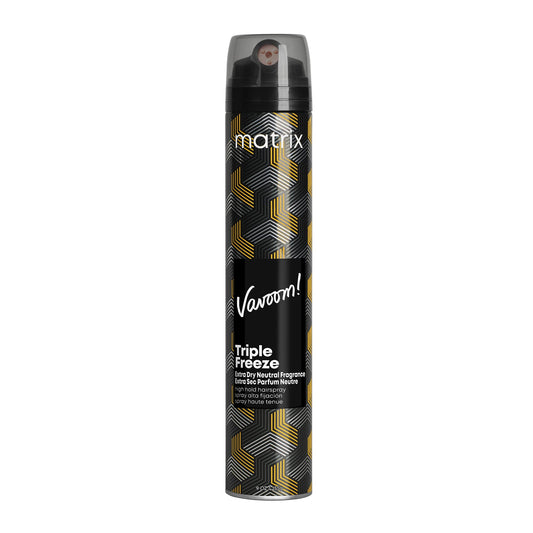 Matrix Vavoom Triple Freeze Extra Dry Hairspray | Adds Volume and Lift | Fast-Drying, 24 Hour Hold | Humidity Resistant | Hair Styling Product | 9 Oz.
