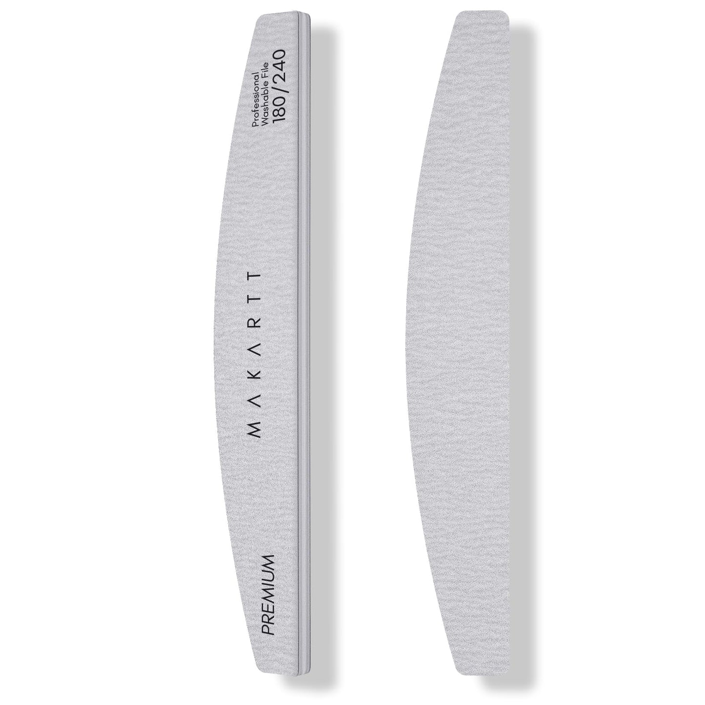 Makartt Nail File - 180/240 Grit Emery Boards for Nails, 2Pcs Dual-Sided Fingernail Files for Natural Nails Prep & Buffing, Reusable Manicure Kit Beauty and Personal Care Makartt Default Title