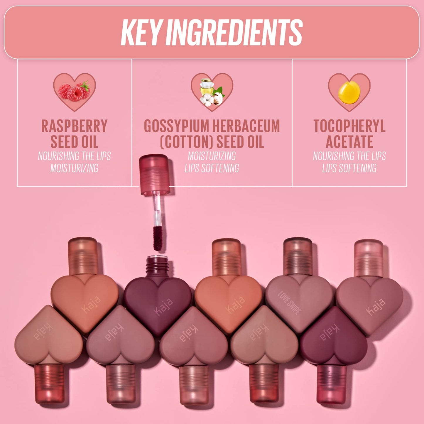 Kaja Lip Mousse - Love Swipe 02 Sweet Softie - with Raspberry Seed Oil and Vitamin E, Buildable, Blendable, Moisturizing, Velvet Finish, Weightless Beauty and Personal Care Kaja