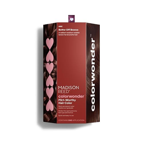 Madison Reed ColorWonder Demi-Permanent Hair Color Kit - 6MC Medium Auburn Brown (Better Off Bronze) | Vibrant Warm Tone, Lasts 25 Washes
