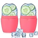 Evmliy 2Pack Ice Face Roller, Silicone Ice Roller for Face to Tighten and Lift Skin, Ice Mold for Face & Eye Puffiness Relief, Reusable Facial Mold