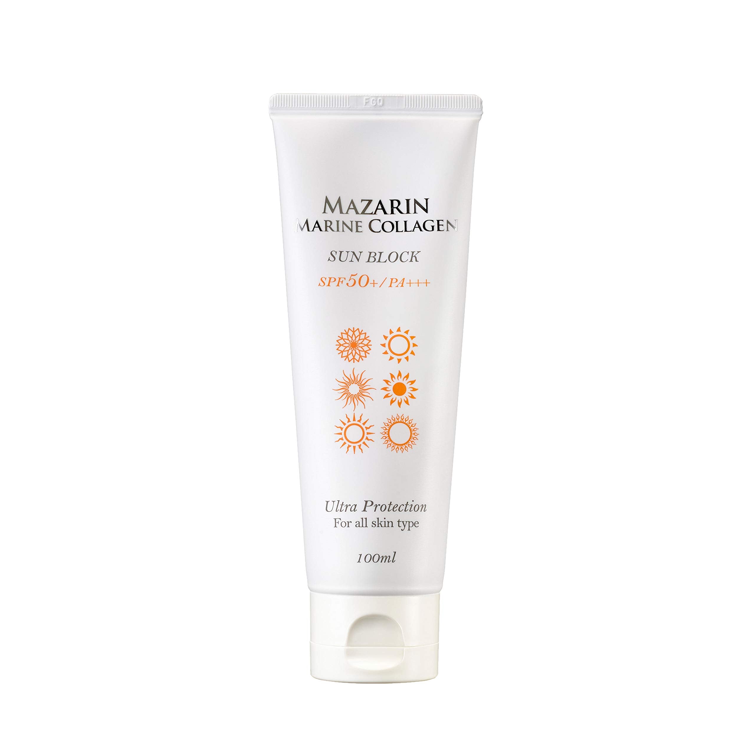 Mazarin Marine Collagen Sun Screen SPF50+ PA+++ Big Size 100ml For All ...