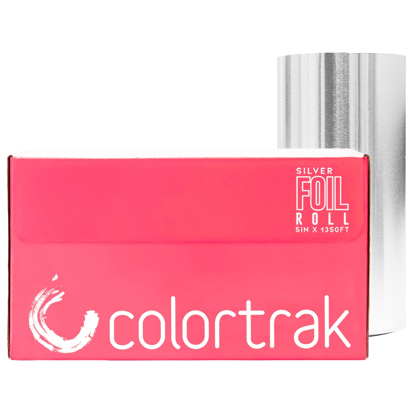 Colortrak Professional Highlighting Foil Roll, Integrated Blade on Box For Precision Length Cuts, Economical & Eliminates Waste, Silver, Roll Measures