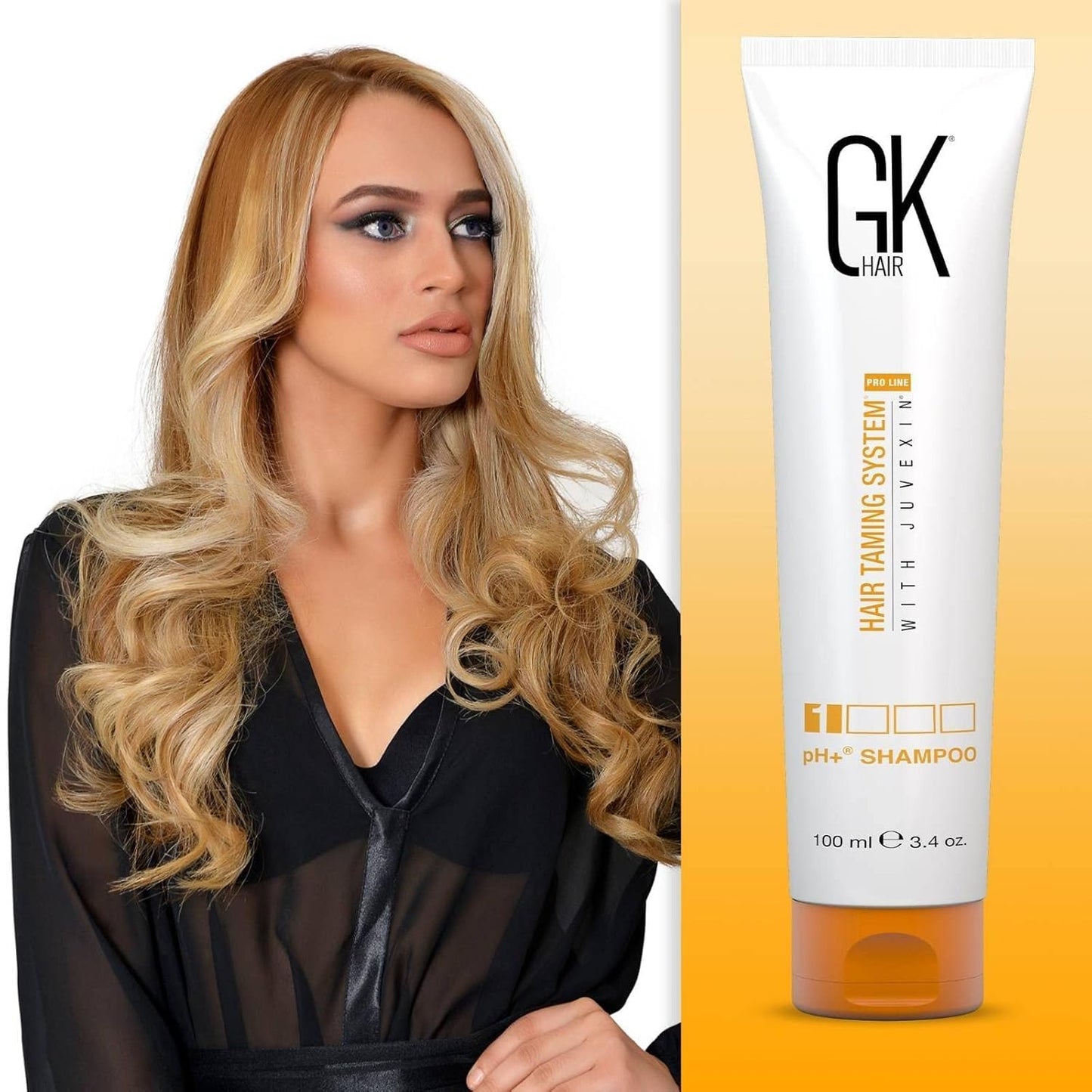 GK Shield Shampoo Conditioner Set (240ml) with Coco The Best and pH+ Shampoo (100ml) - Smoothing Hair Care Kit for Frizz Control Damage Free