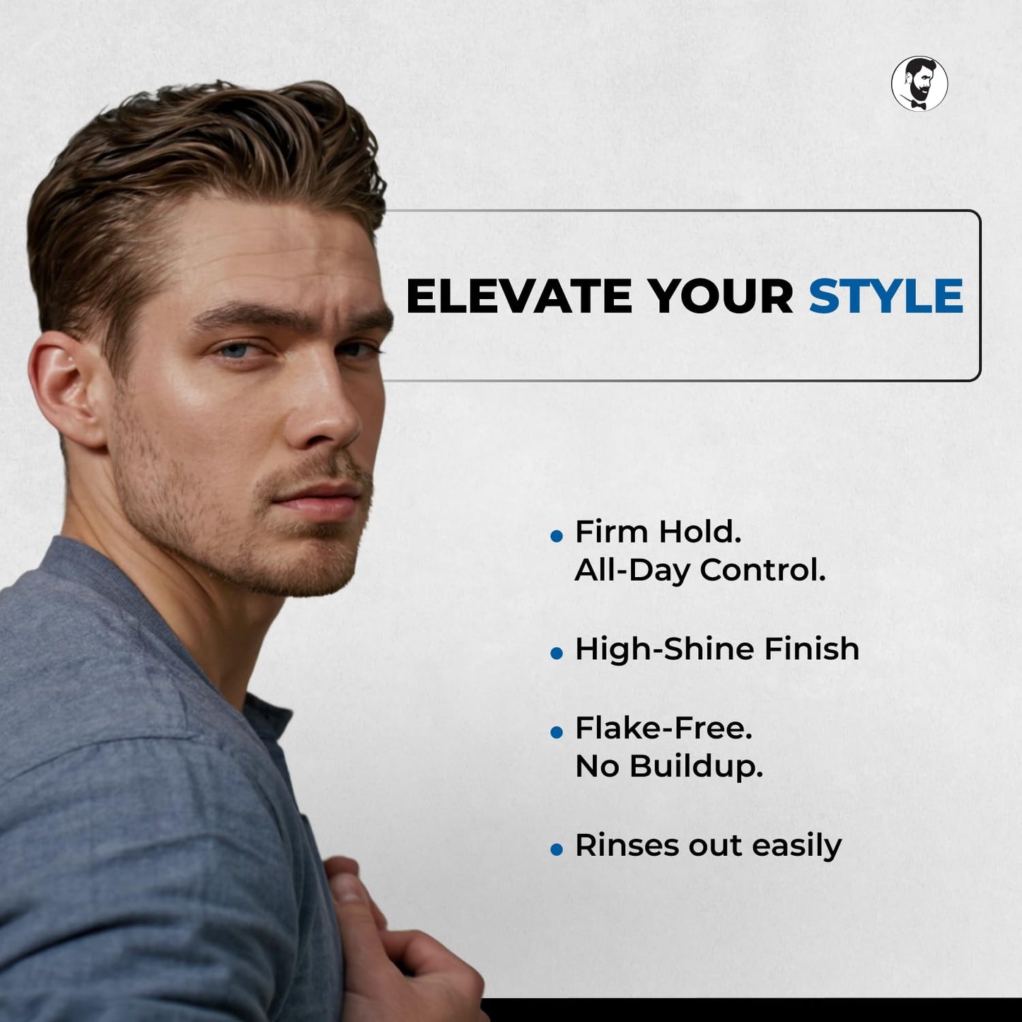 Gentlemen Republic Oceano Men's Hair Gel 32oz W/Pump - Strong Touchable Hold and High Shine Styling Gel for Hair, 100% Alcohol-Free Professional
