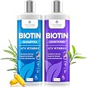 DermaChange Biotin Shampoo and Conditioner Set - Hair Growth Shampoo and Conditioner for Men & Women - Shampoo Conditioner for Dry, Damage & thinning