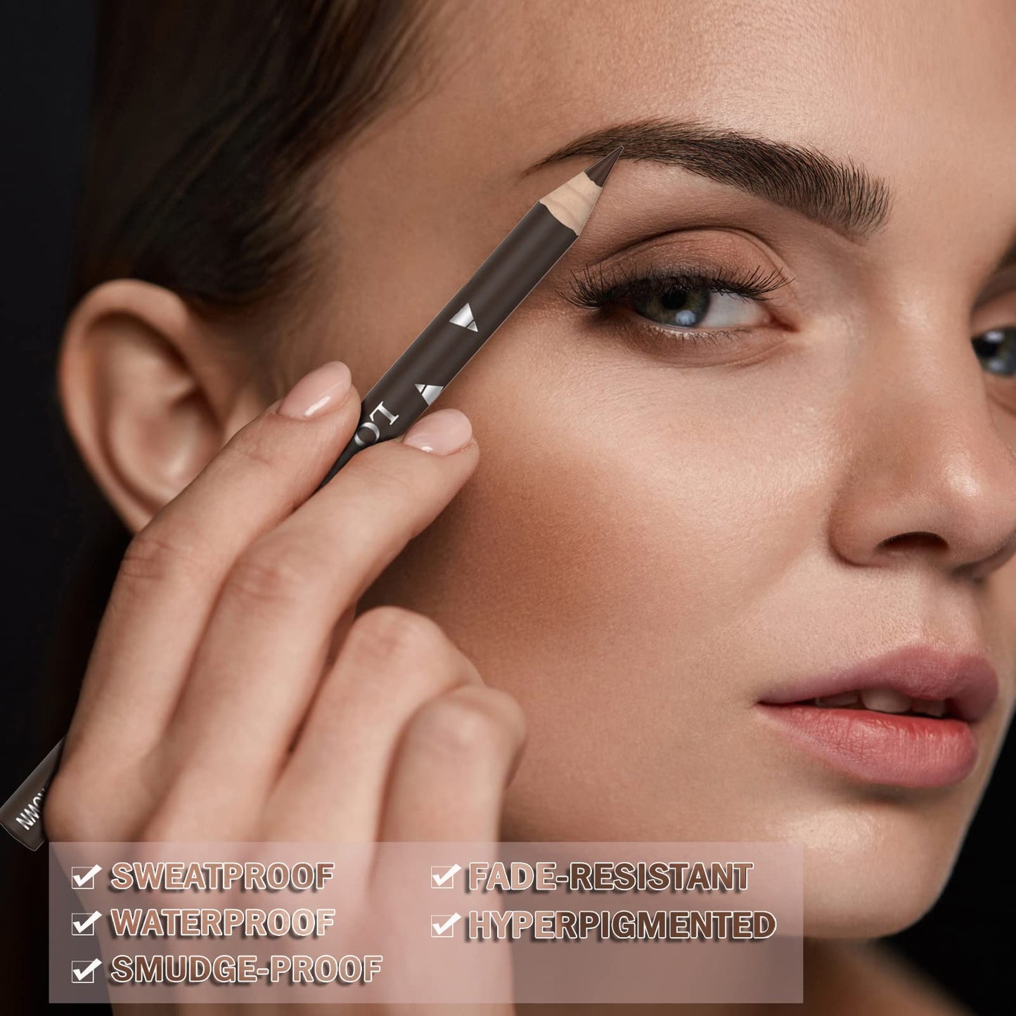7Pcs Multicolor Eyebrow Pencil Eyeliner Set, Waterproof Eye Brow Pencil, Easy to Coloromen Women Professional Eyebrow Pencil Smudge Proof Long Lasting