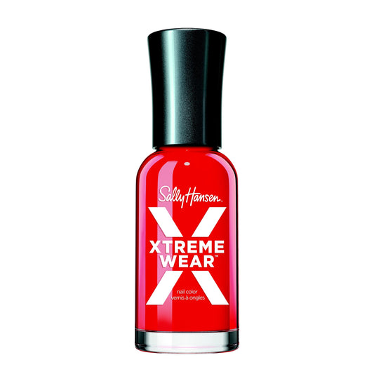 Sally Hansen Xtreme Wear Nail Polish, Streak-Free, Shiny Finish, Long-Lasting Nail Color, Red-ical Rockstar, 0.12 fl oz Beauty & Personal Care Sally Hansen