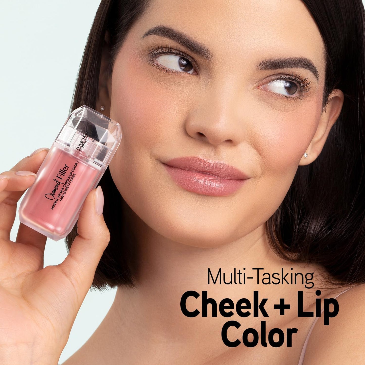 Physicians Formula Mineral Wear®Diamond Filler Cheek & Lip Color, Serum-to-Cream Multi-Use Liquid Blush Formula, Plumps & Smooths for Fuller Looking