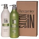 Salon In by Recamier | Keratin Ultra Force Hair Shampoo and Conditioner Set (33.8 fl oz / 1000 ml) | Repair & Strength
