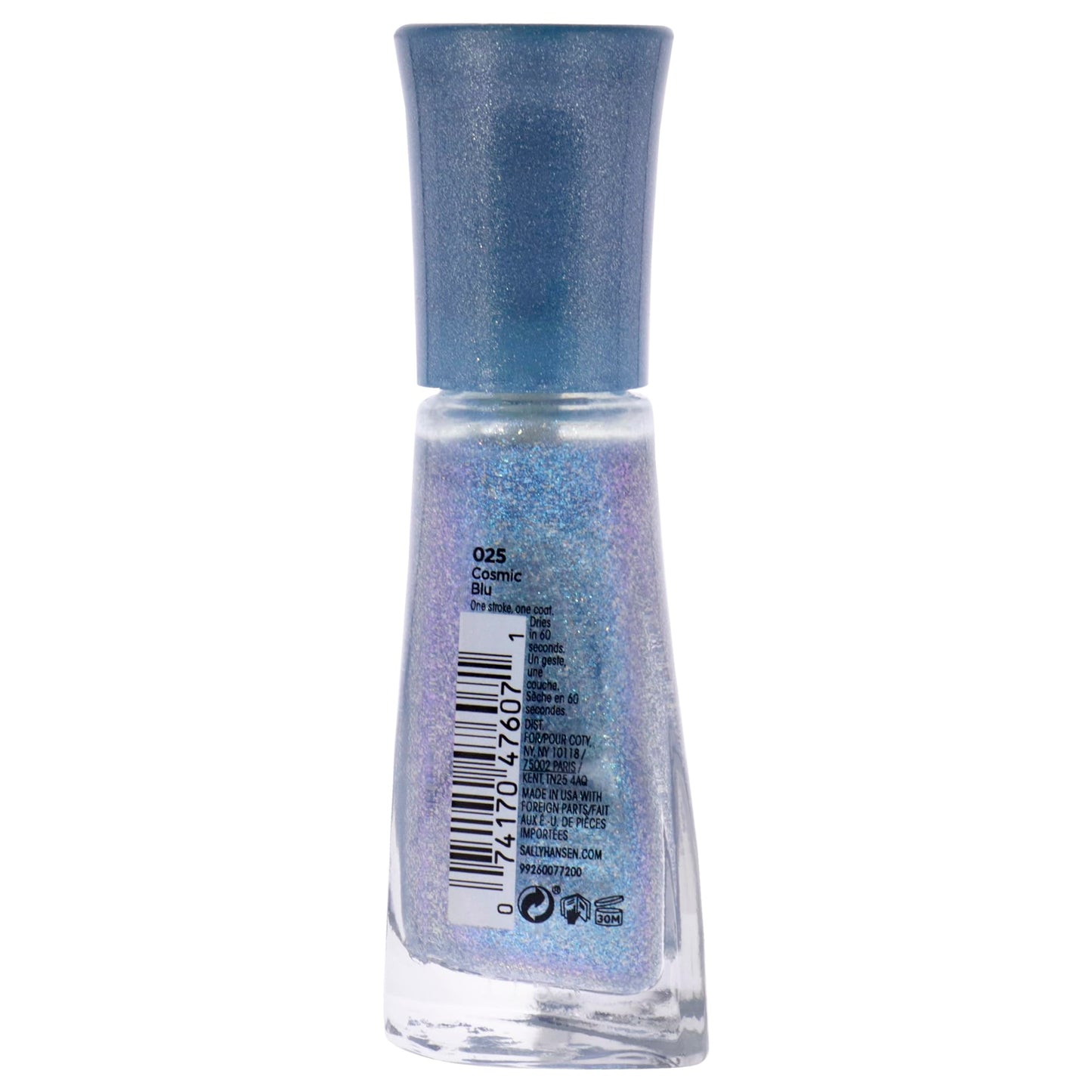 Insta-Dri Nail Color - 025 Cosmic Blu by Sally Hansen for Women - 0.31 oz Nail Polish