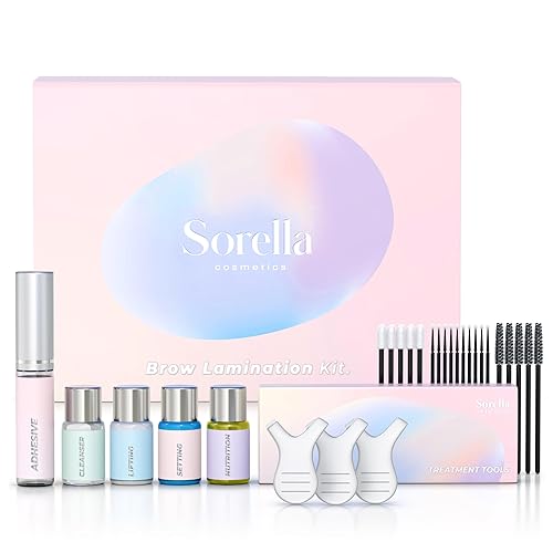 Brow Lamination Kit | Professional Eyebrow Lamination Kit | DIY At Home Keratin Brow Lift Kit for Fuller, Thicker Brows | Easy to Use, Long Lasting |