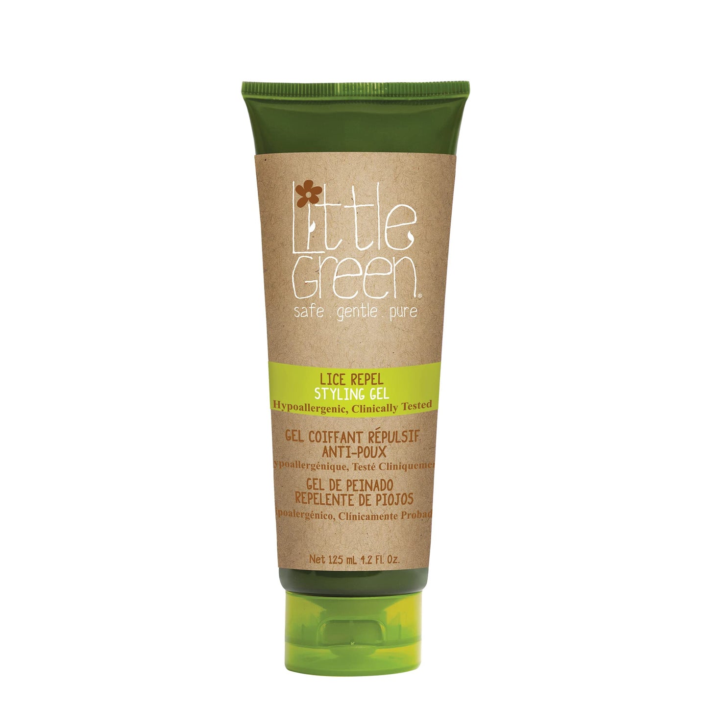 Little Green Kids Lice Repel System, Includes Lice Shampoo for Kids, Spray Hair Detangler, Styling Hair Gel, Contains Tea Tree Oil