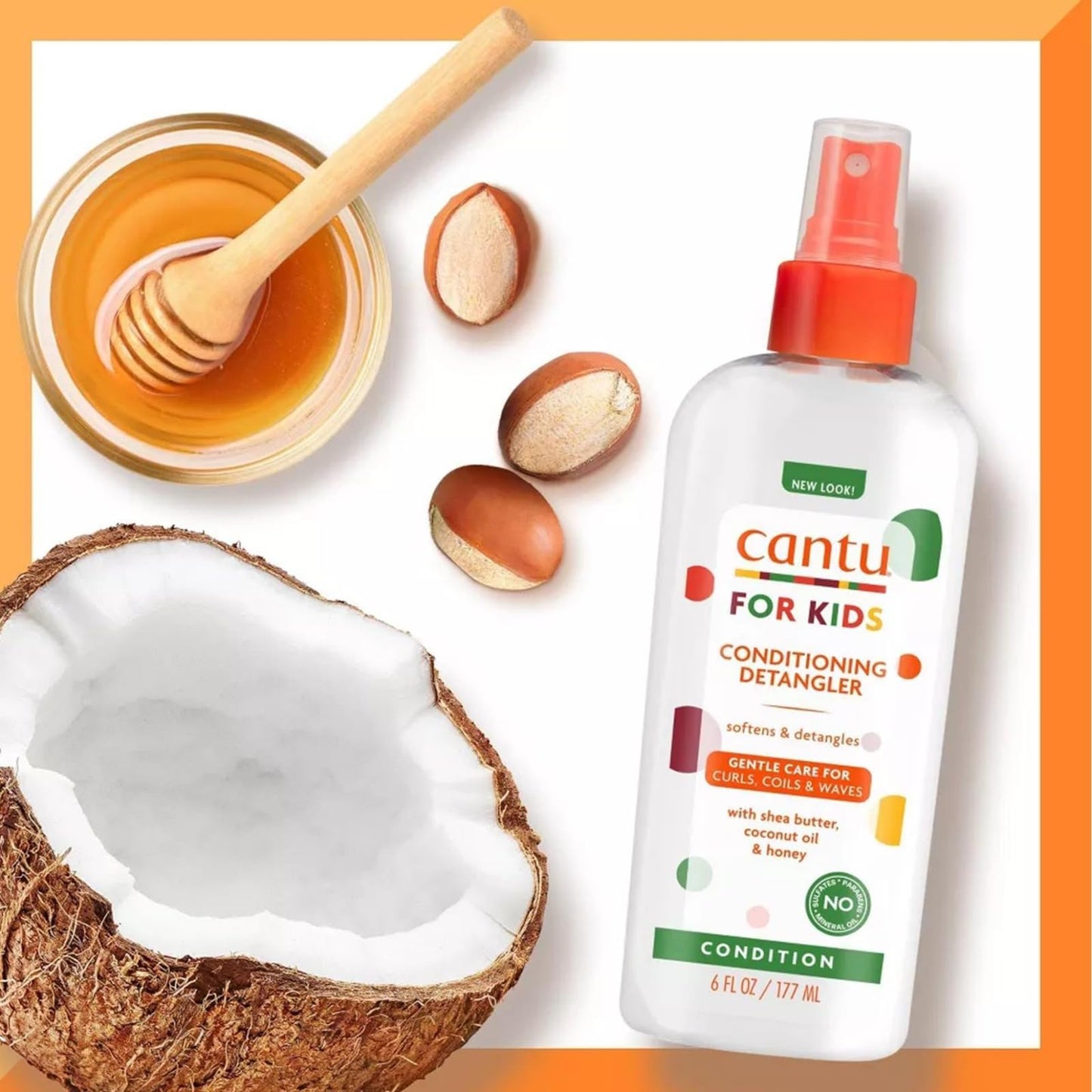 Cantu Care for Kids Conditioning Detangler, 6 Fl Oz (Packaging May Vary)