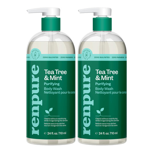 Renpure Tea Tree & Mint Body Wash - Cleanses, Invigorates & Refreshes Skin Without Over-Drying - For All Skin Types - Tea Tree Leaf Oil, Spearmint Beauty & Personal Care RENPURE