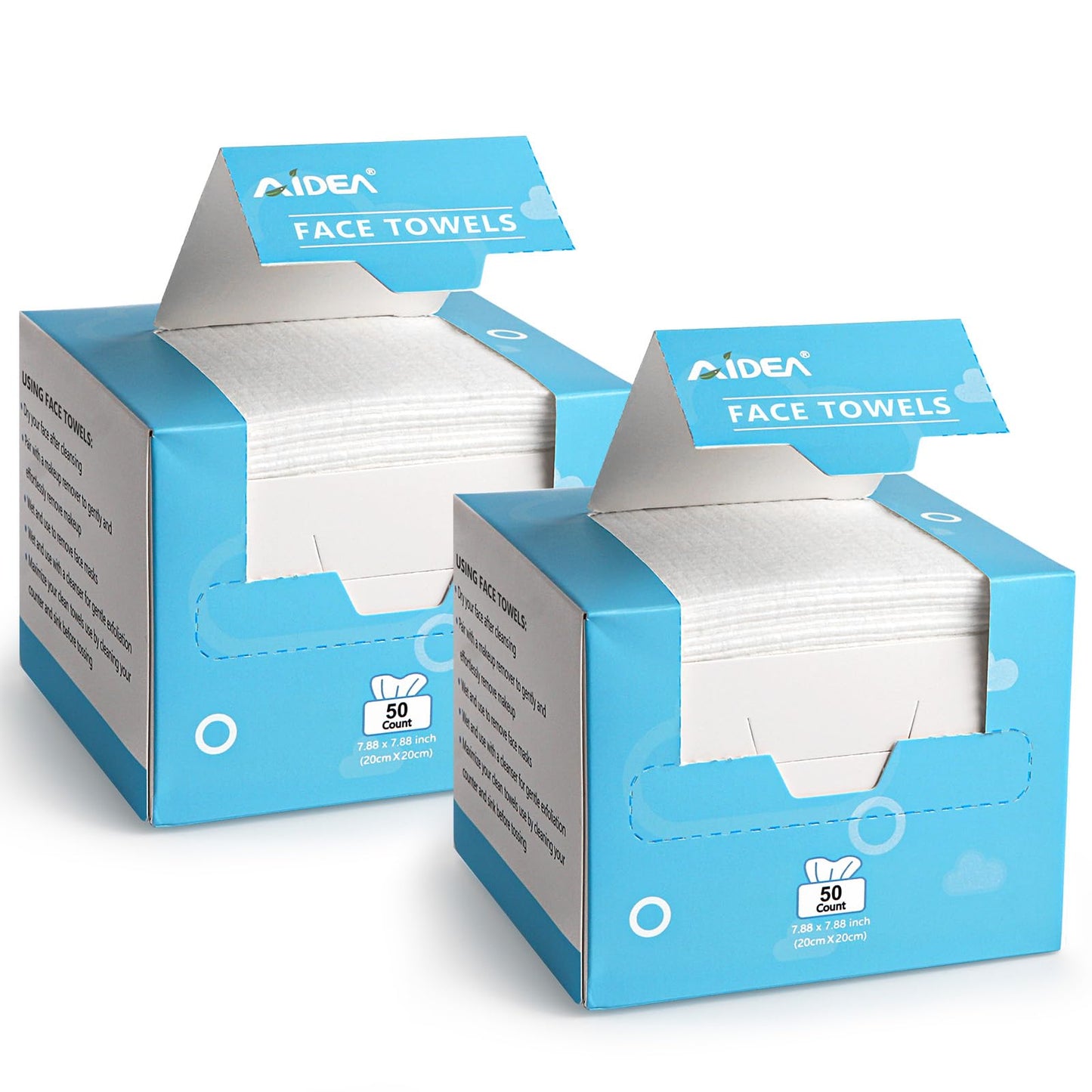 AIDEA Face Towels Disposable, Facial Cleansing Wipes for Sensitive Skin, Facial Towels Dry Face Wipes Beauty and Personal Care AIDEA Default Title
