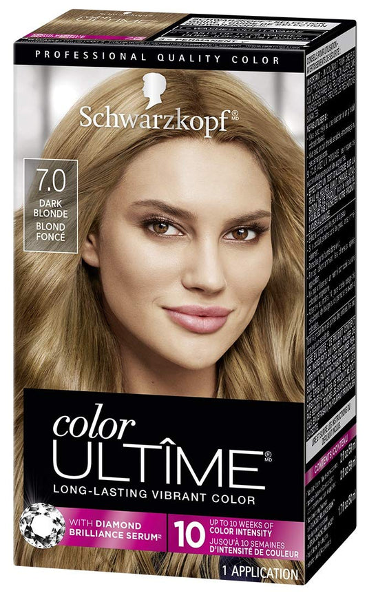 Schwarzkopf Color Ultime Hair Color Cream, 7.0 Dark Blonde (Packaging May Vary)