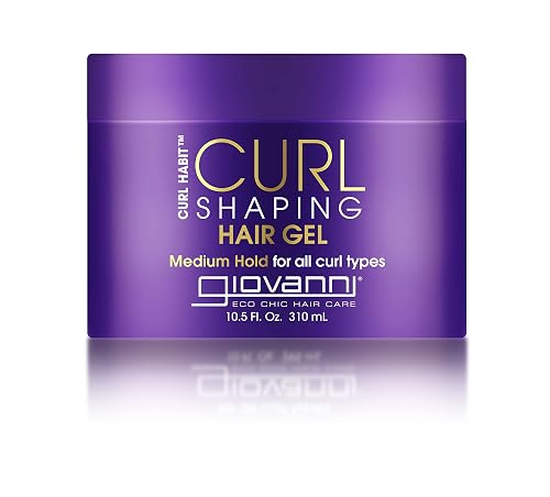 GIOVANNI Curl Habit Curl Shaping Hair Gel - Medium Hold, Light Weight, Curly Hair Gel, Moisturizes Curls, Tames Frizz & Flyaways, Controls Static