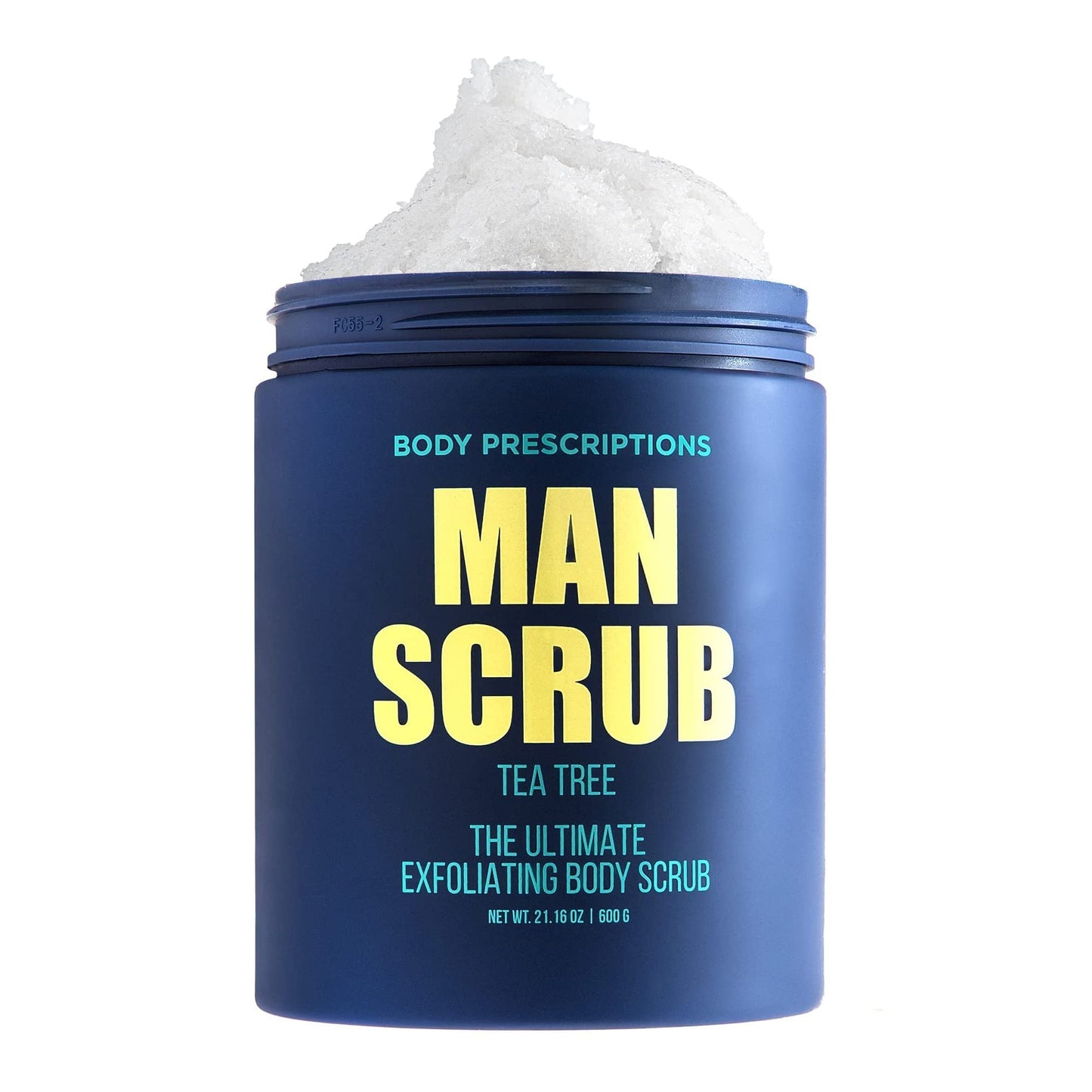 Body Prescriptions Men’s Exfoliating Body Scrub - Ultimate Skin Cleansing Wash in Jar with Twist-Top Lid, For All Skin Types, 21 Ounce (Pack of 1)