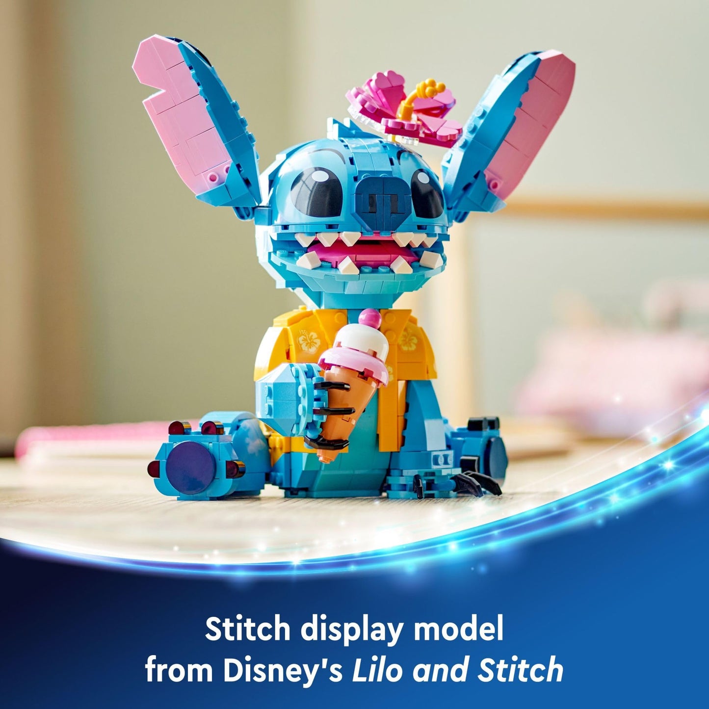 LEGO Disney Stitch Building Kit 43249, Buildable Figure with Ice Cream Cone, Fun Gift for Kids Ages 9+, Boys, Girls & Lilo and Stitch Fans