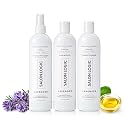 SalonLogic Everyday Clean & Pure Shampoo, Conditioner, and Spray Set, Lavender - Salon Quality, Keratin treatment, Naturally Scented, Hydrating