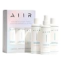 AIIR Sapphire Bundle - Sapphire Infused Shampoo, Conditioner & Leave-In Conditioner Set - Strengthen Damaged Hair, Frizz Control, Heat Protectant