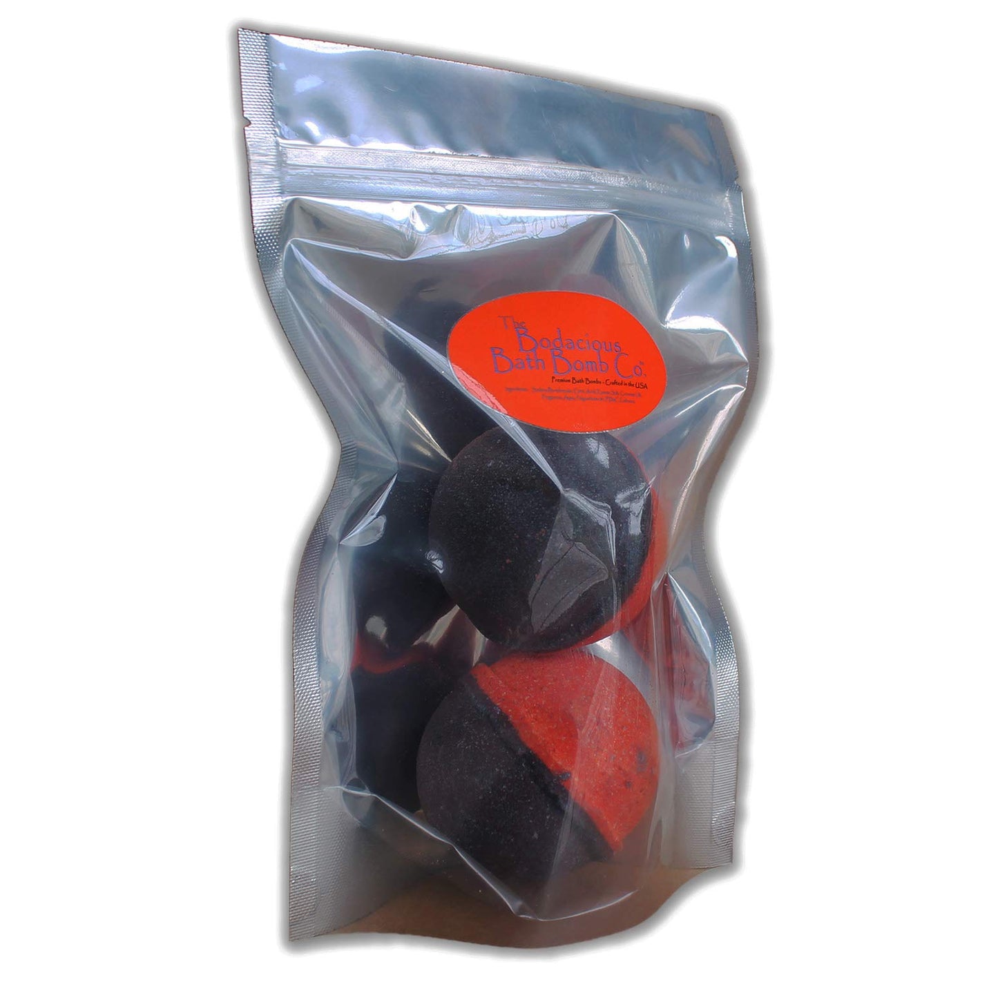 Find the Hole Bath Bombs - XL Black and Red Fizzers for Adults - Handcrafted, Made in America, 2 Count