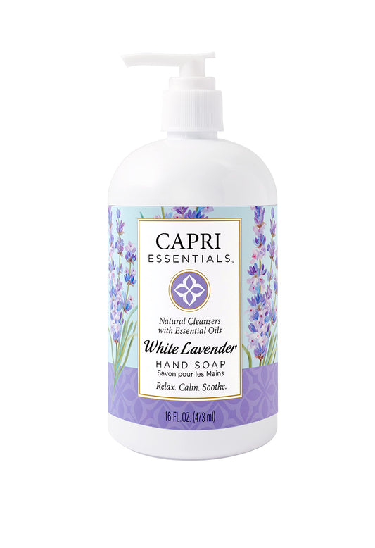 CAPRI ESSENTIALS Hand Soap Liquid, Natural Household Cleaning Supplies, Gentle Plant Based Aromatic Hand Wash with a Blend of Essential Oils, Removes