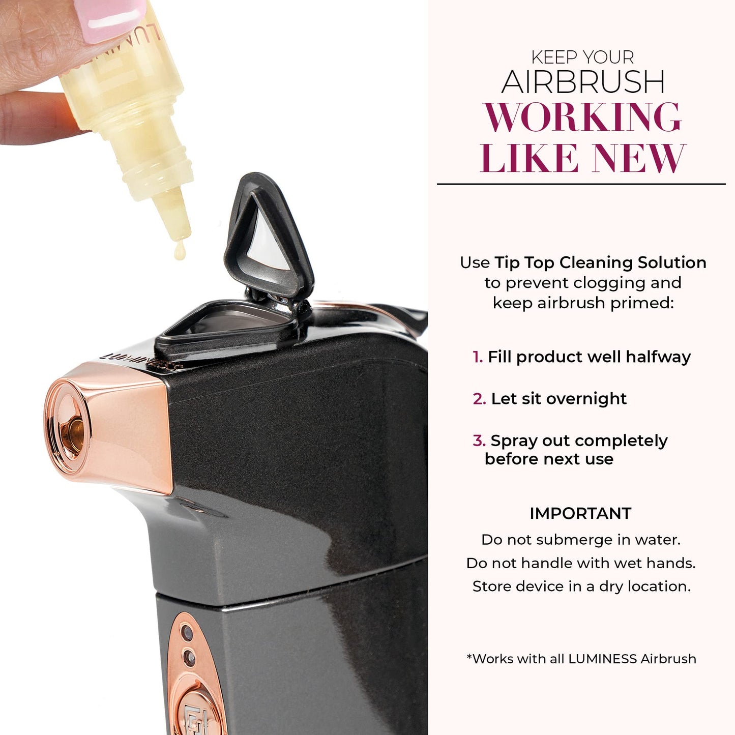 Luminess BREEZE DUO Airbrush Makeup System, Fair Coverage - 9-Piece Kit includes 2x Silk Airbrush Foundation, Soft Rose Blush, Glow Highlighter