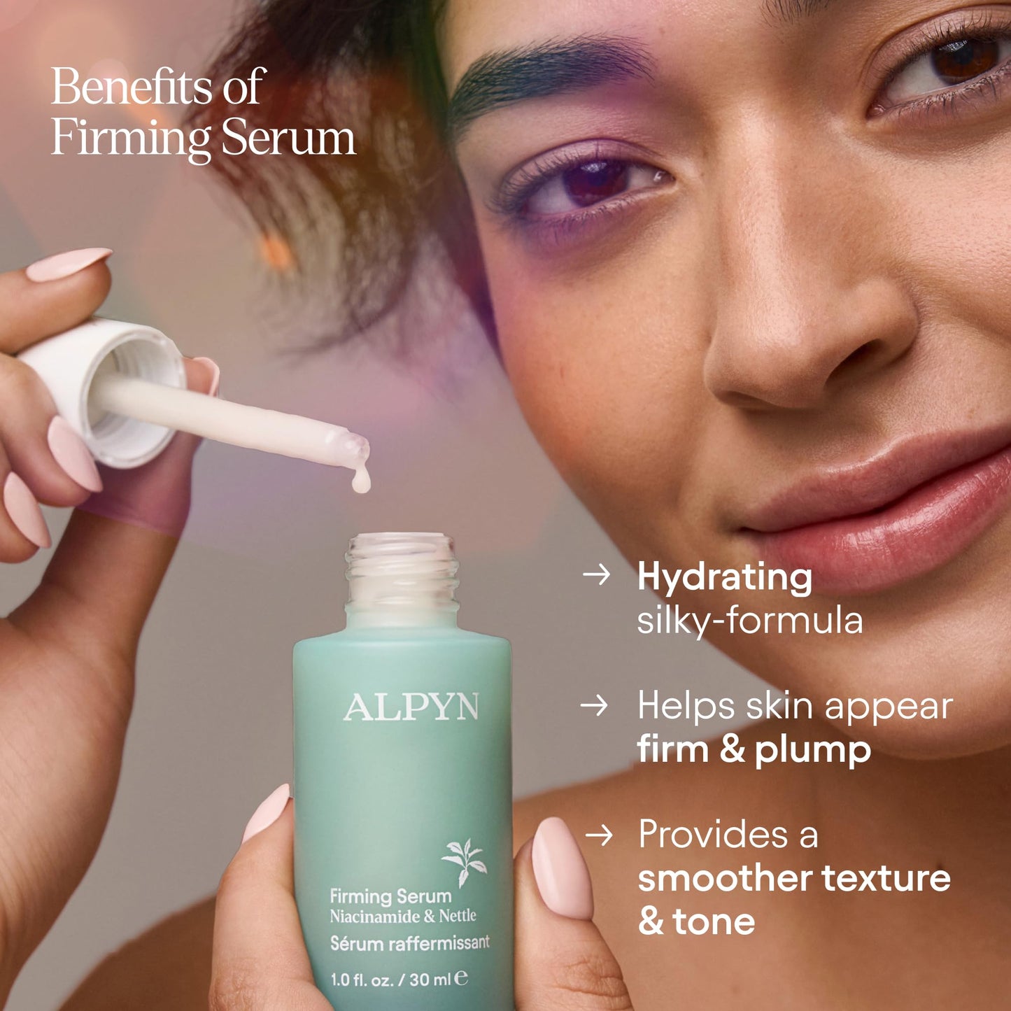 Alpyn Wild Nettle & Niacinamide Firming Serum | Visibly Smooth, Plump, & Moisturize | Reduce the Look of Fine Lines & Pores - For All Skin Types | 1