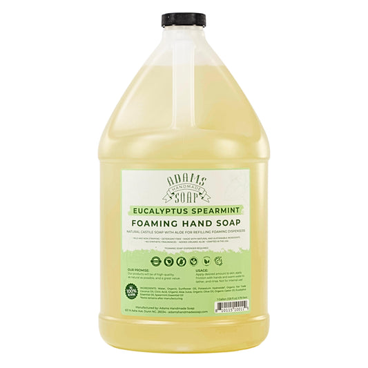 Adams Handmade Soap Liquid Foaming Soap 1 Gal - Eucalyptus Spearmint Beauty & Personal Care Adams Handmade Soap