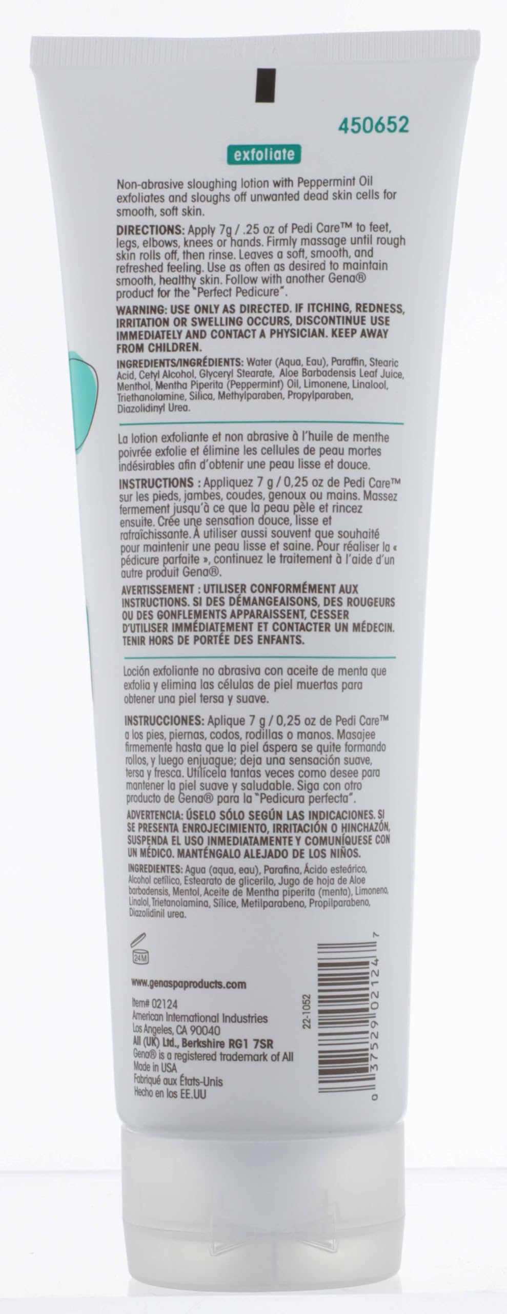 Gena Pedi Care Lotion with peppermint oil 8.5-Ounce, 1 Count