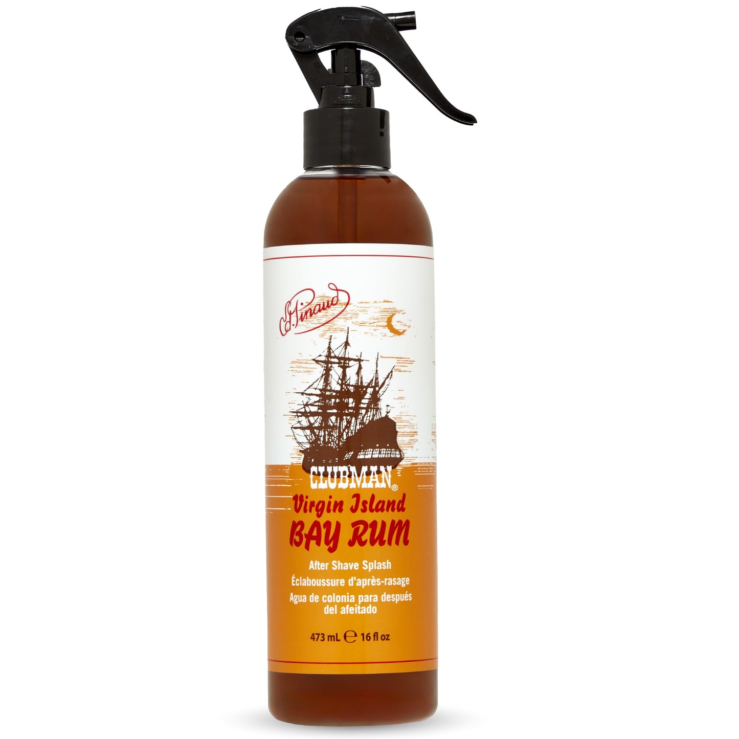 Clubman Virgin Island Bay Rum After Shave Spray Cologne - Classic Aftershave for Men Splash, After Shaving, 16 fl oz