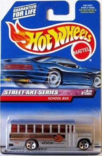 SCHOOL BUS Hot Wheels 1999 Street Art Series School Bus 4/4 1:64 Scale Collectible Die Cast Car Model #952