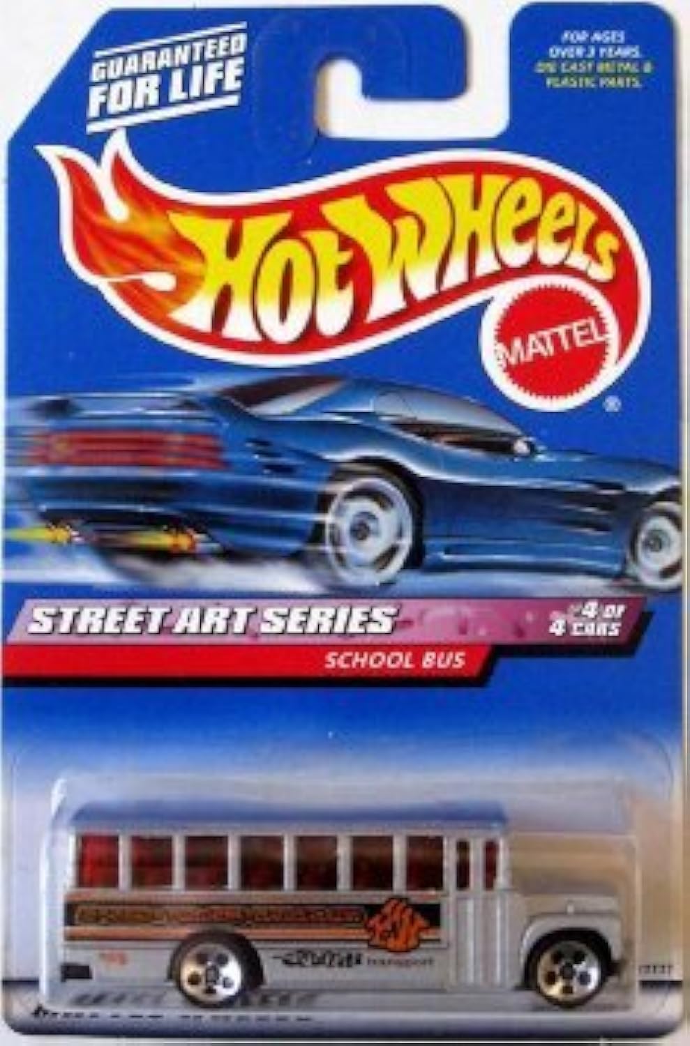 SCHOOL BUS Hot Wheels 1999 Street Art Series School Bus 4/4 1:64 Scale Collectible Die Cast Car Model #952