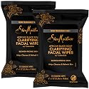 Shea Moisture Makeup Remover Face Wipes, African Black Soap, With Tea Tree Oil & Calendula, Removes Makeup & Dirt to Clarify Oily Blemish Prone Skin