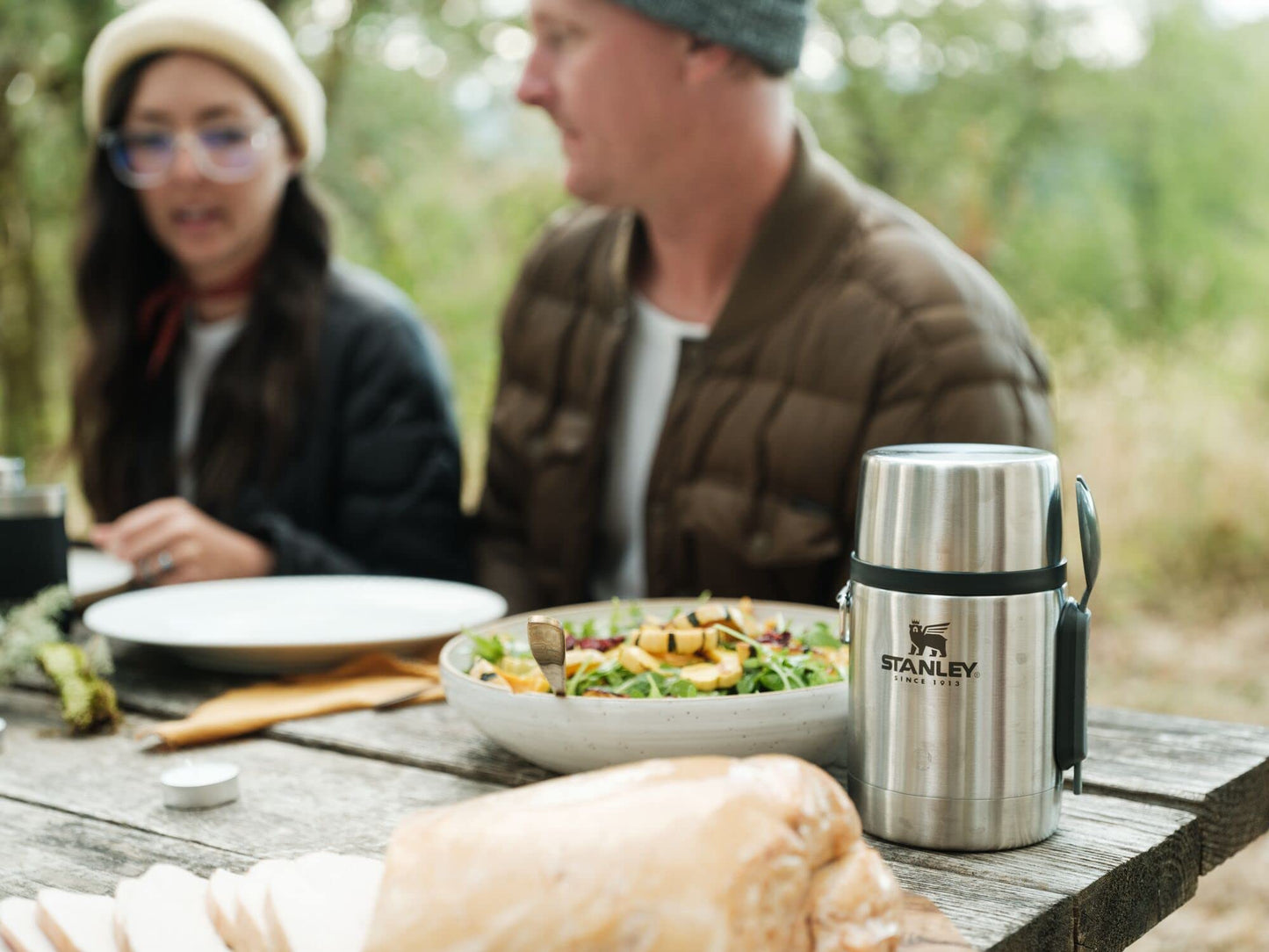 STANLEY Classic Food Jar and Spork 18 oz | Vacuum Insulated Food Container | Wide Mouth Screw On Lid | Packable for Travel | Stainless Steel…