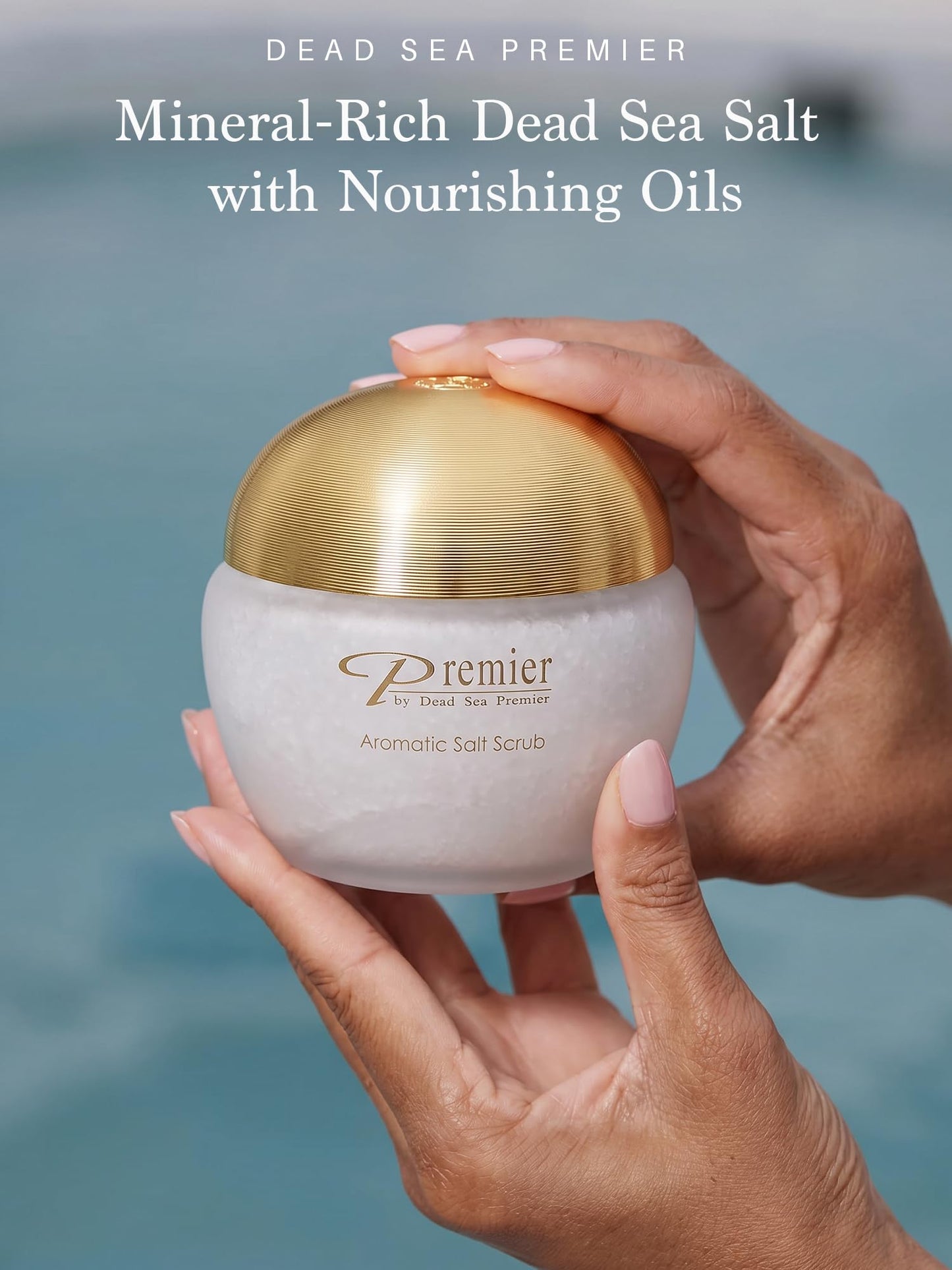 Premier Body Scrub for Dry Skin with Dead Sea Salt, Exfoliating Salt Scrub with Jojoba, Sweet Almond & Grape Seed Oils, Foot and Hand Exfoliator Beauty & Personal Care Premier