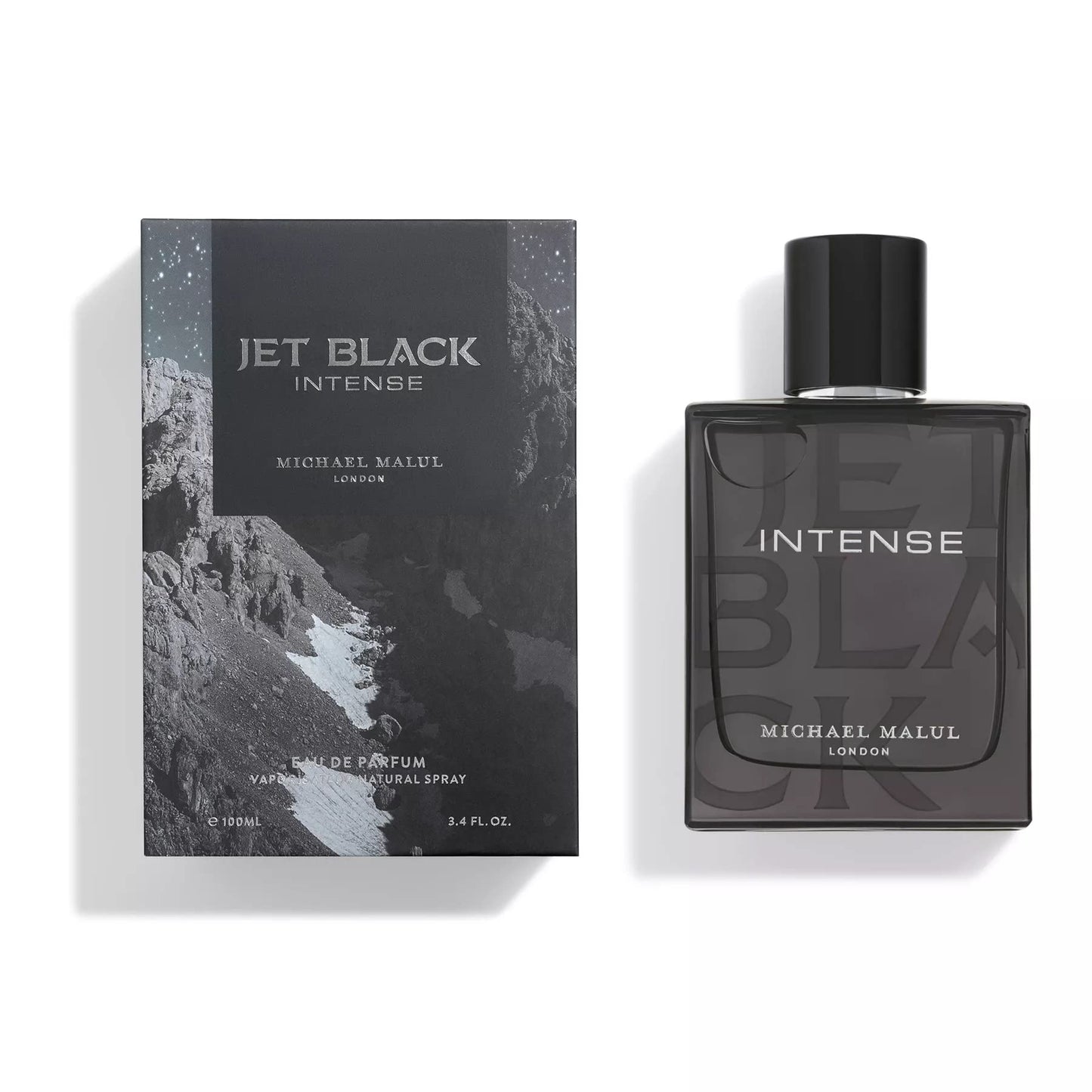 Michael Malul Jet Black Intense Eau de Parfum for Men - 100ml | 3.4oz