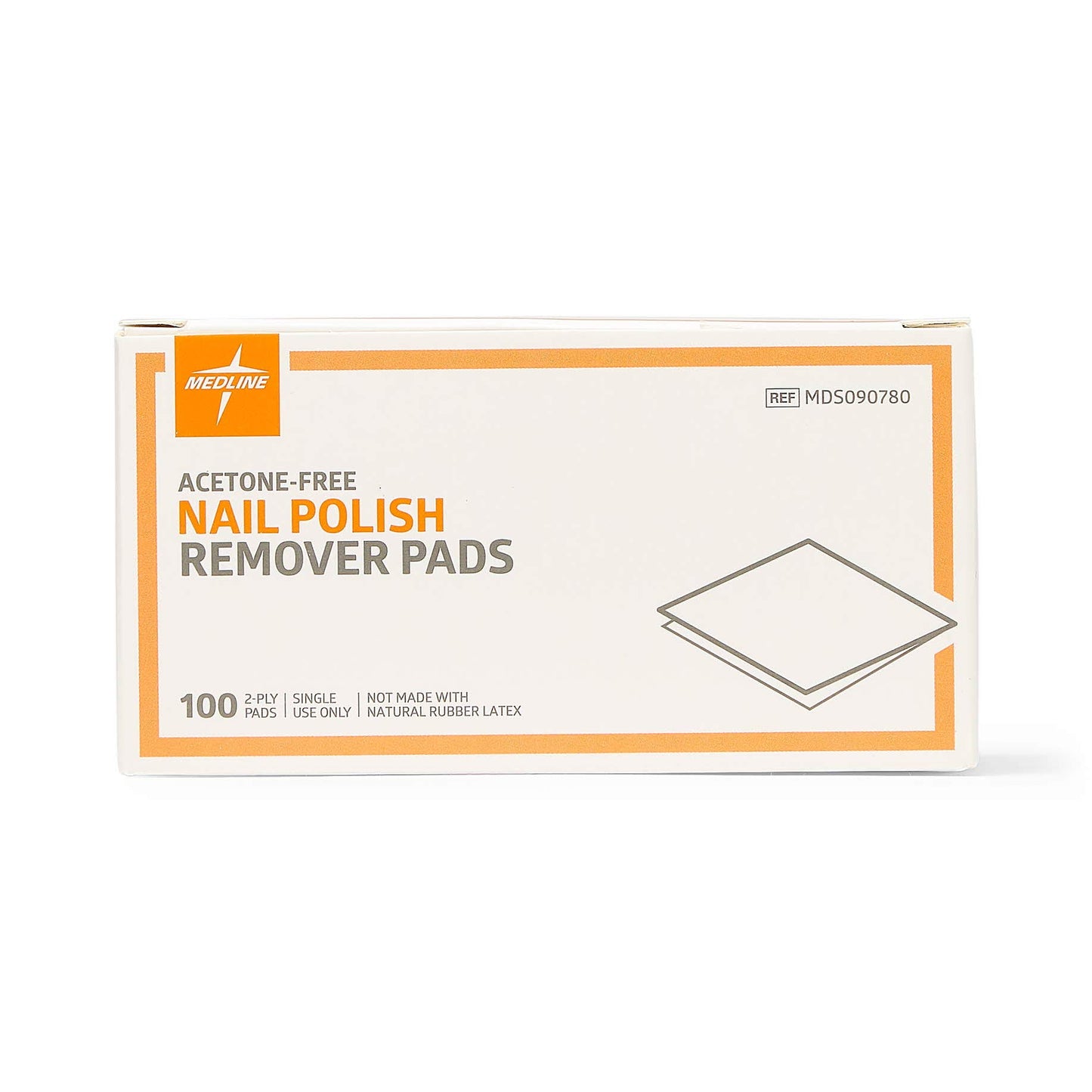Medline Pad, Remover, Nail Polish (Pack of 100)