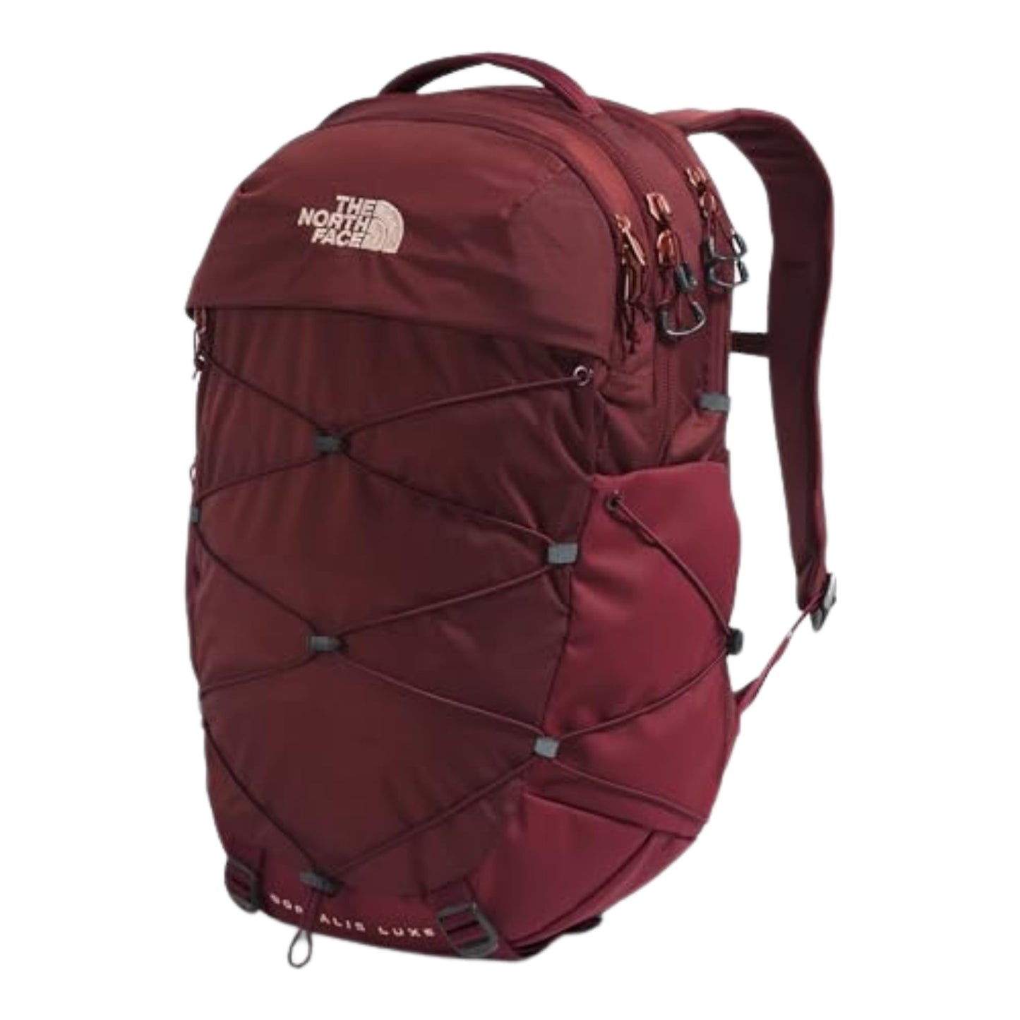 THE NORTH FACE Women's Borealis Luxe Commuter Laptop Backpack, Sumac/Burnt Coral Metallic, One Size